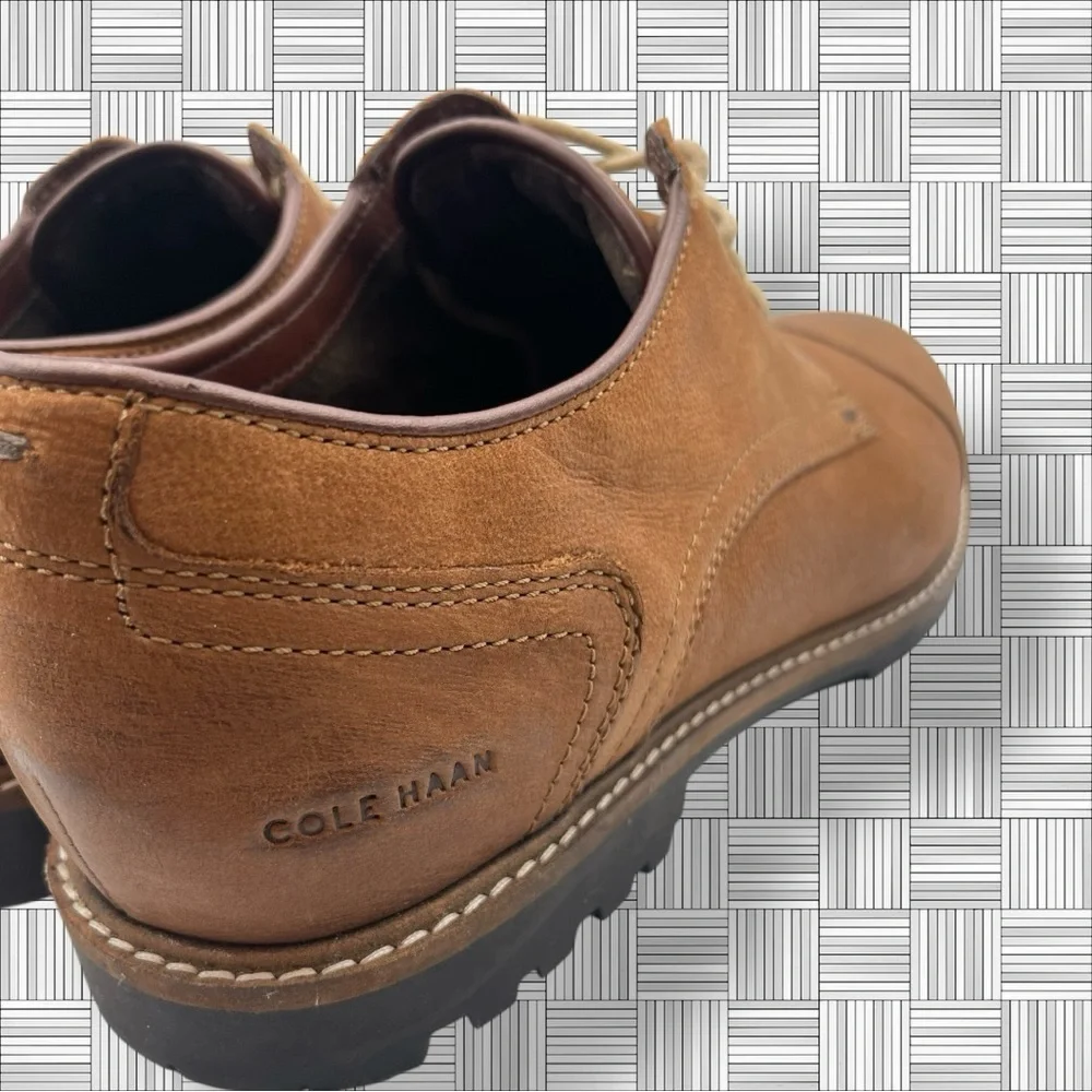 Cole Haan Zerogrand C30635 Brown Leather Cap Toe Oxfords Lace Up Shoes Size 10.5